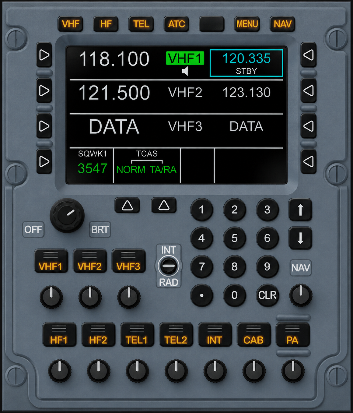 Airbus RMP panel